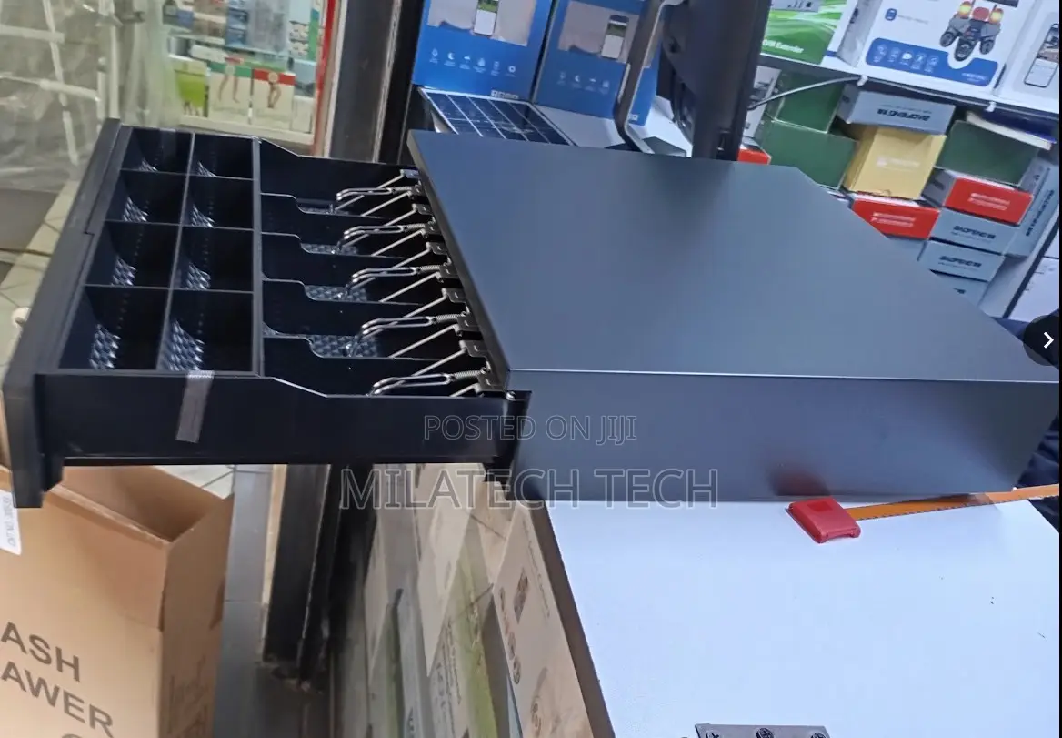 Metal POS Cash Drawer 5 Tray for Stores, Pharmacies Hotels