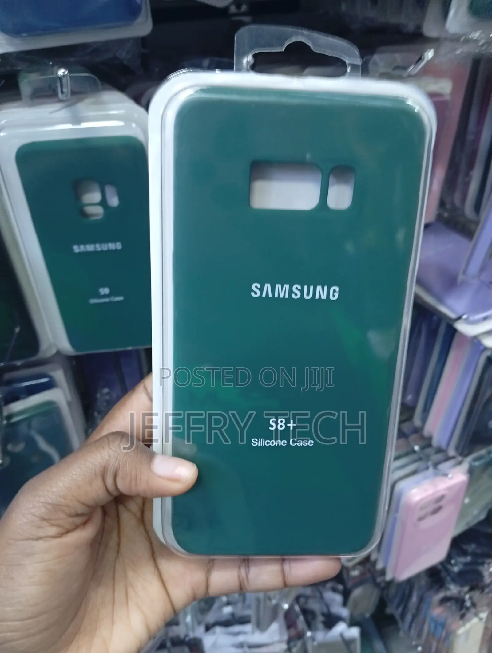 Samsung Galaxy S8+ Silicone Case Finished in a Deep Teal