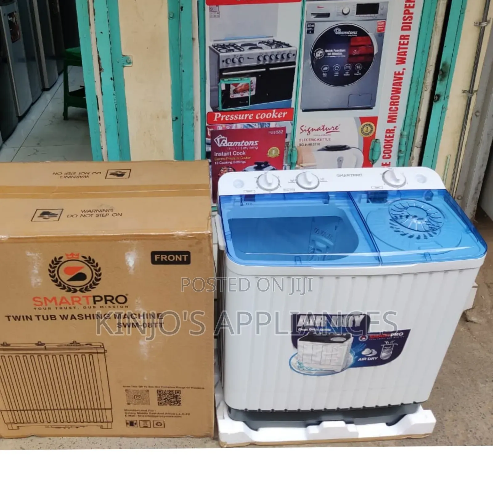 Smartpro SEMI Automatic Washing Machine Twin Tub 8kgs