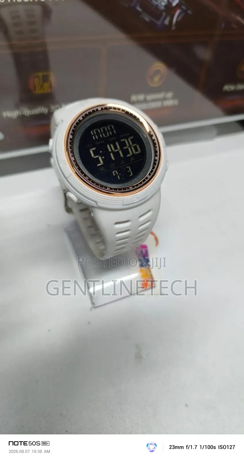 Original SKMEI 2070 White Gold Quartz Watch