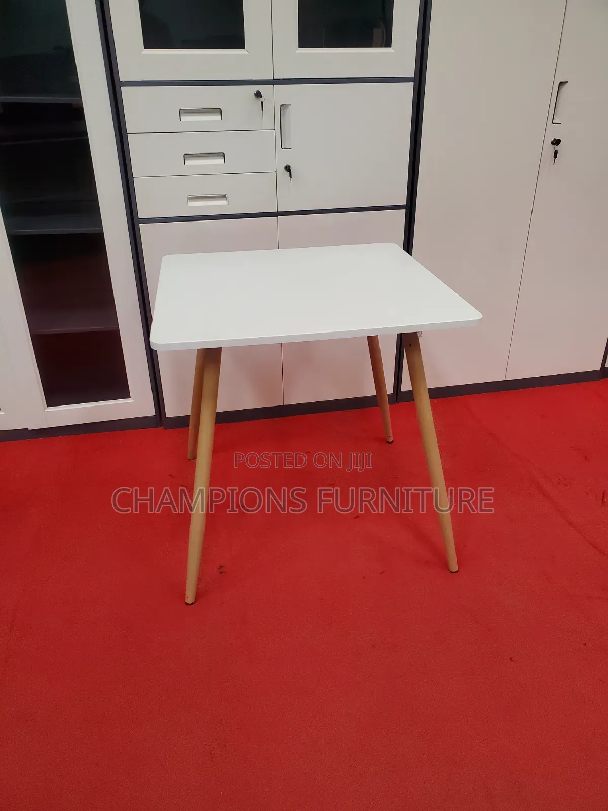 Minimalistic White Square Table