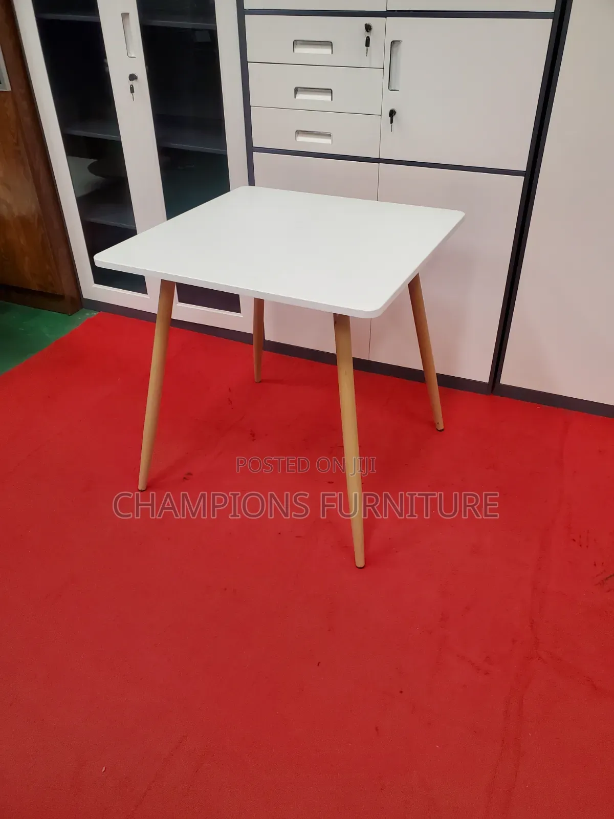 Minimalistic White Square Table