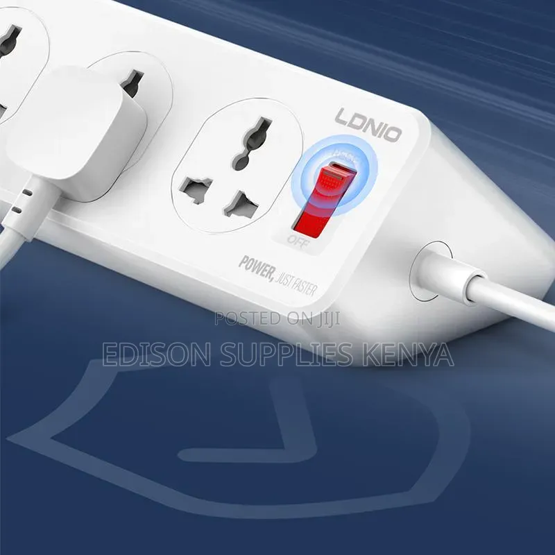 Extension Cable 10 Way 6 USB LDNio Multiplug Power Strip Socket