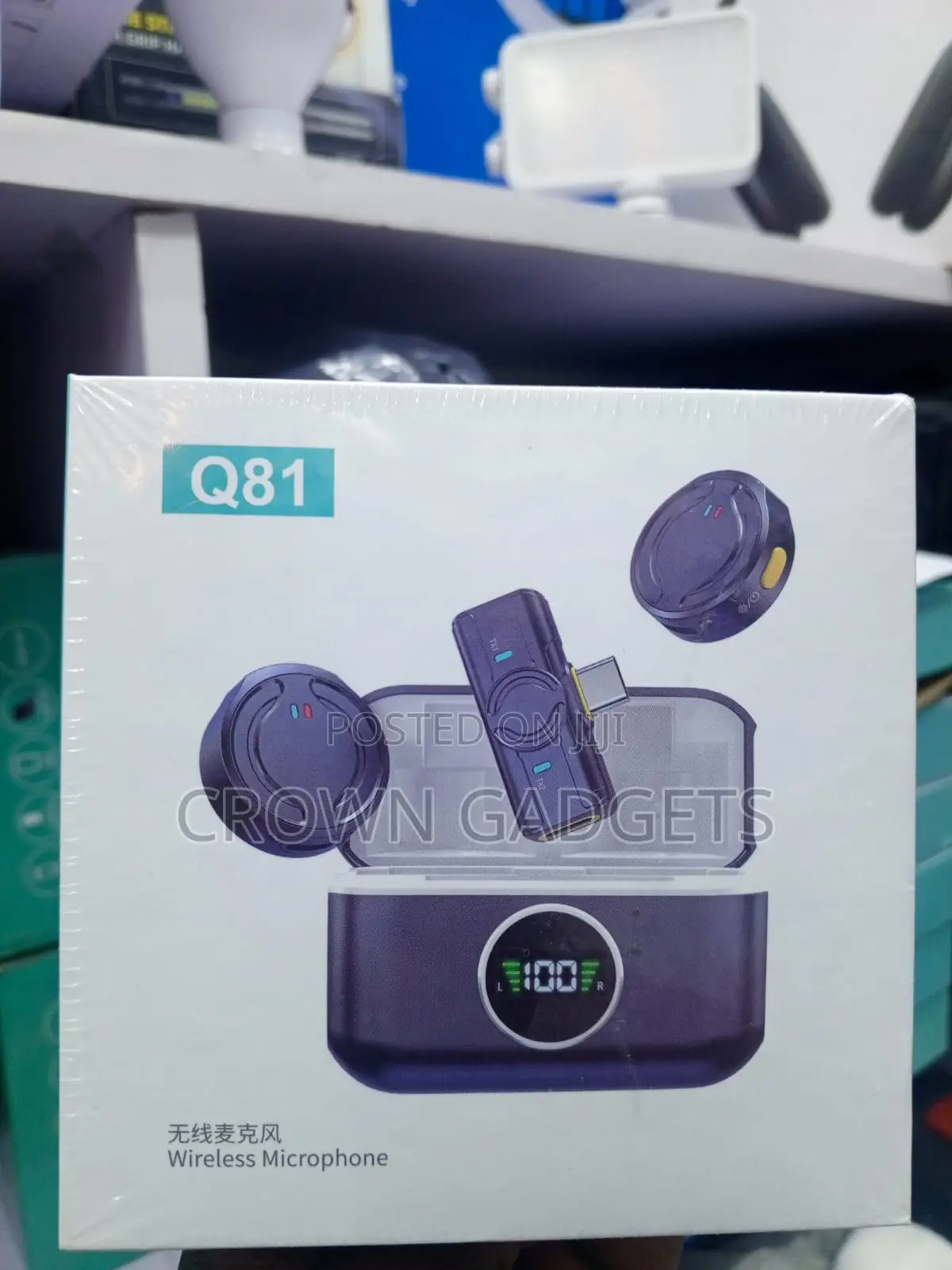Q81 100ft Wireless Recording Microphone With Noise Reduction