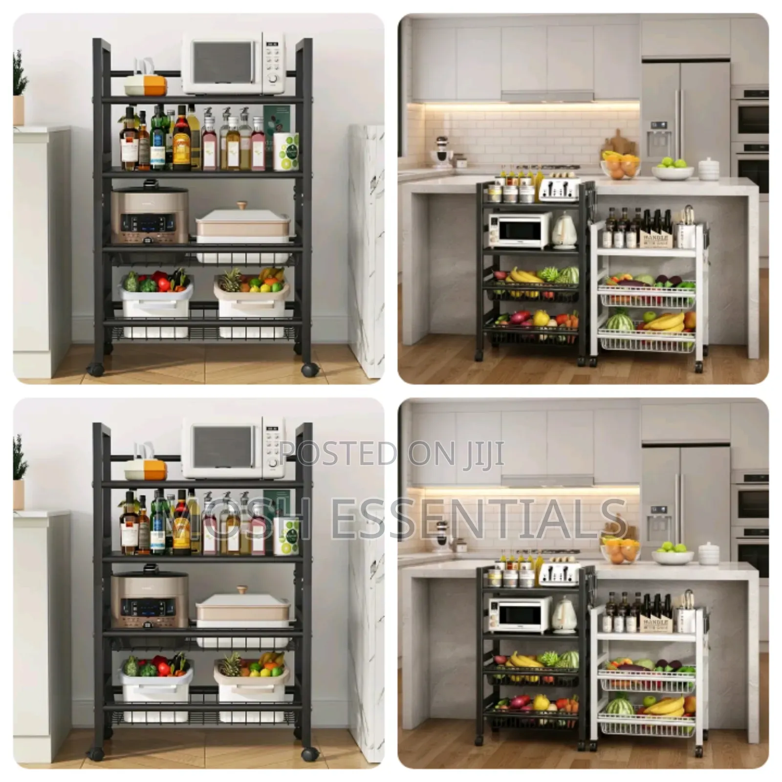 4 Layer Metallic Kitchen Organiser