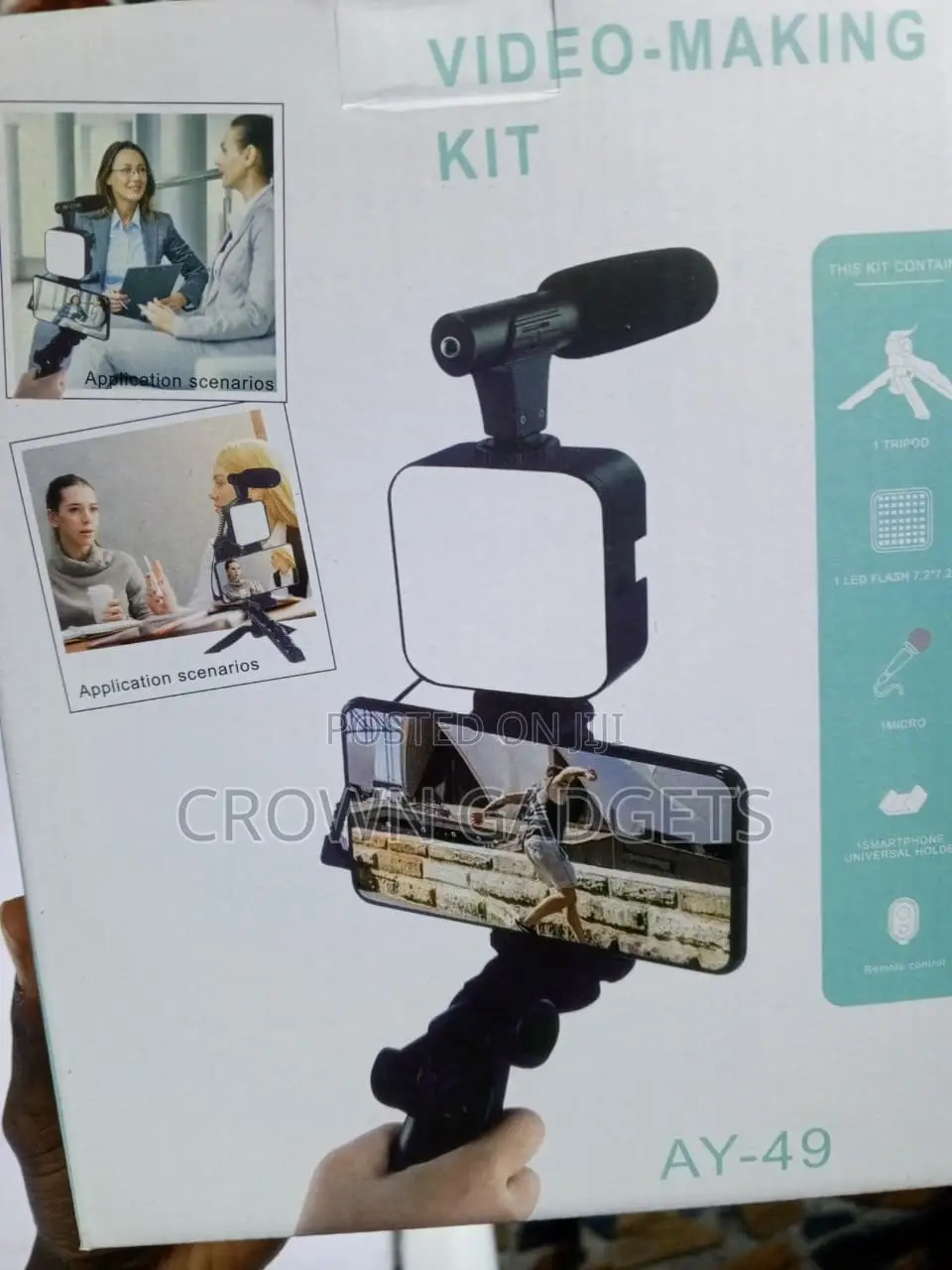 AY-49 Professional Video Recording Kit for Mobile Phones