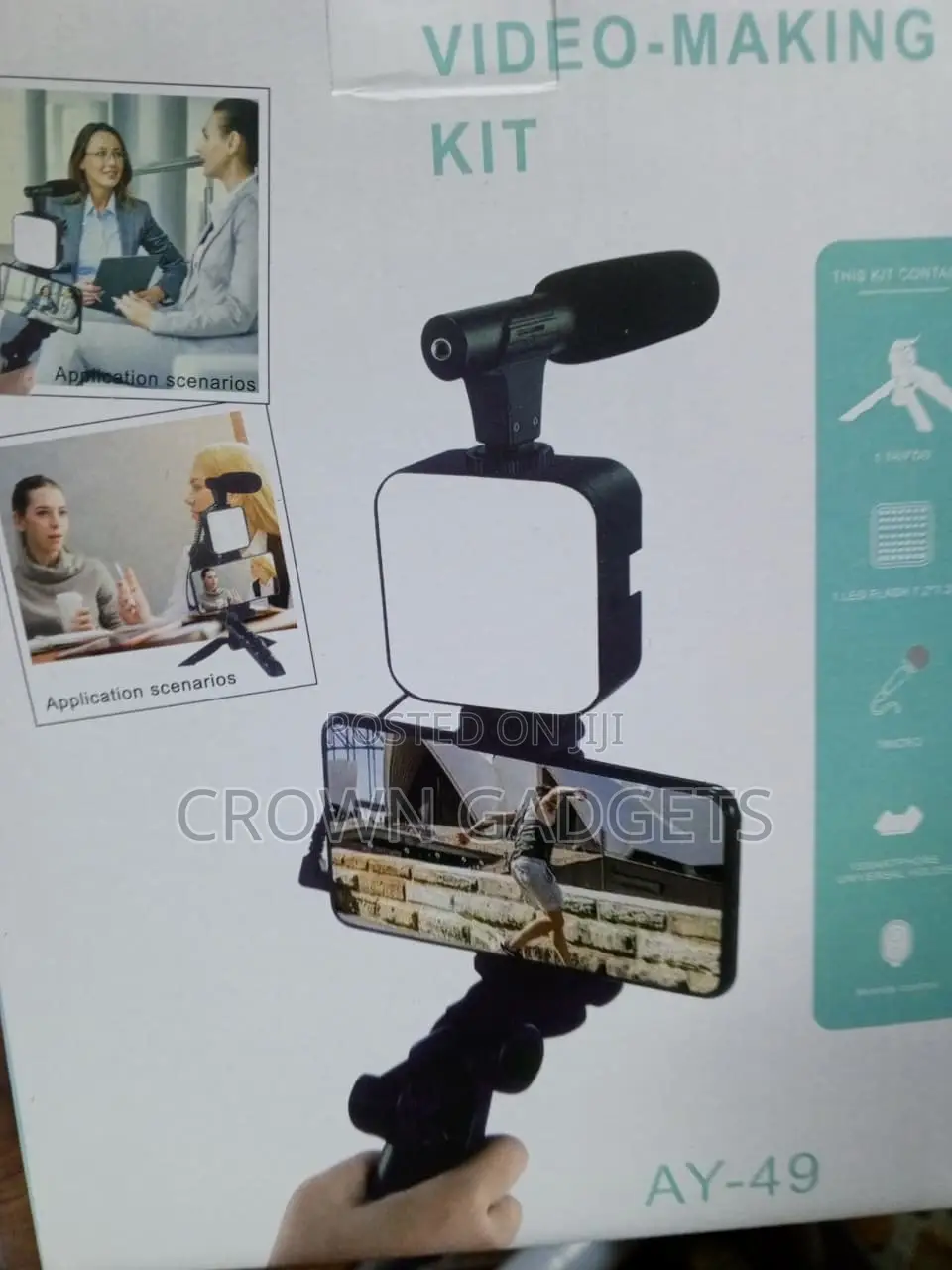 AY-49 Professional Video Recording Kit for Mobile Phones