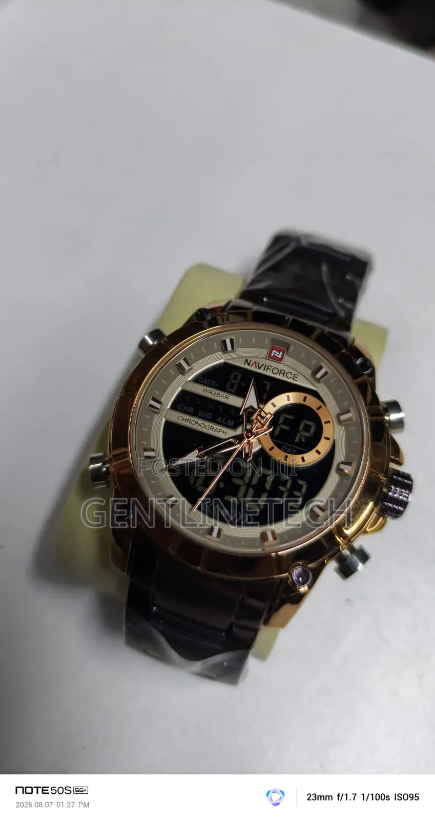 Naviforce 9163 Chrome Men's Watch