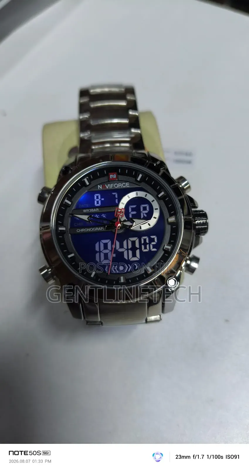 Naviforce 9163 Silver Men's Watch