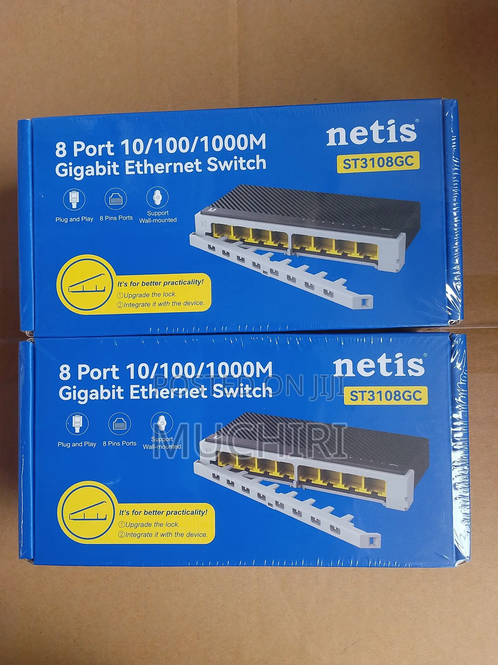 Original Netis St3108gc 8 Port Gigabit Lan Switch for Home Office