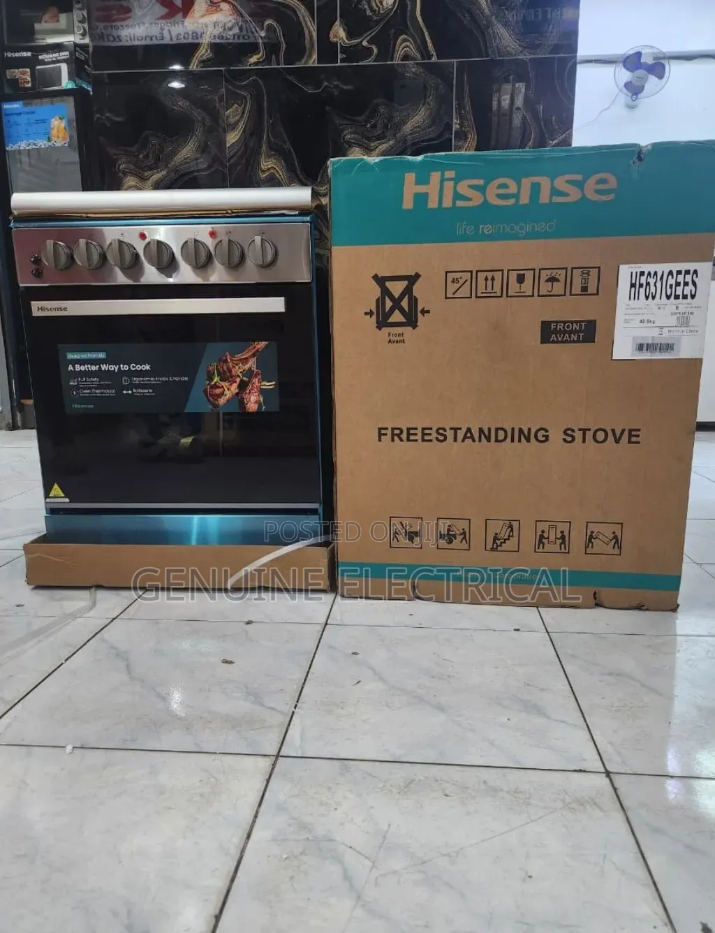 New Arrival HISENSE FREE STANDING STOVE 60X60 3+1 Gas Cooker