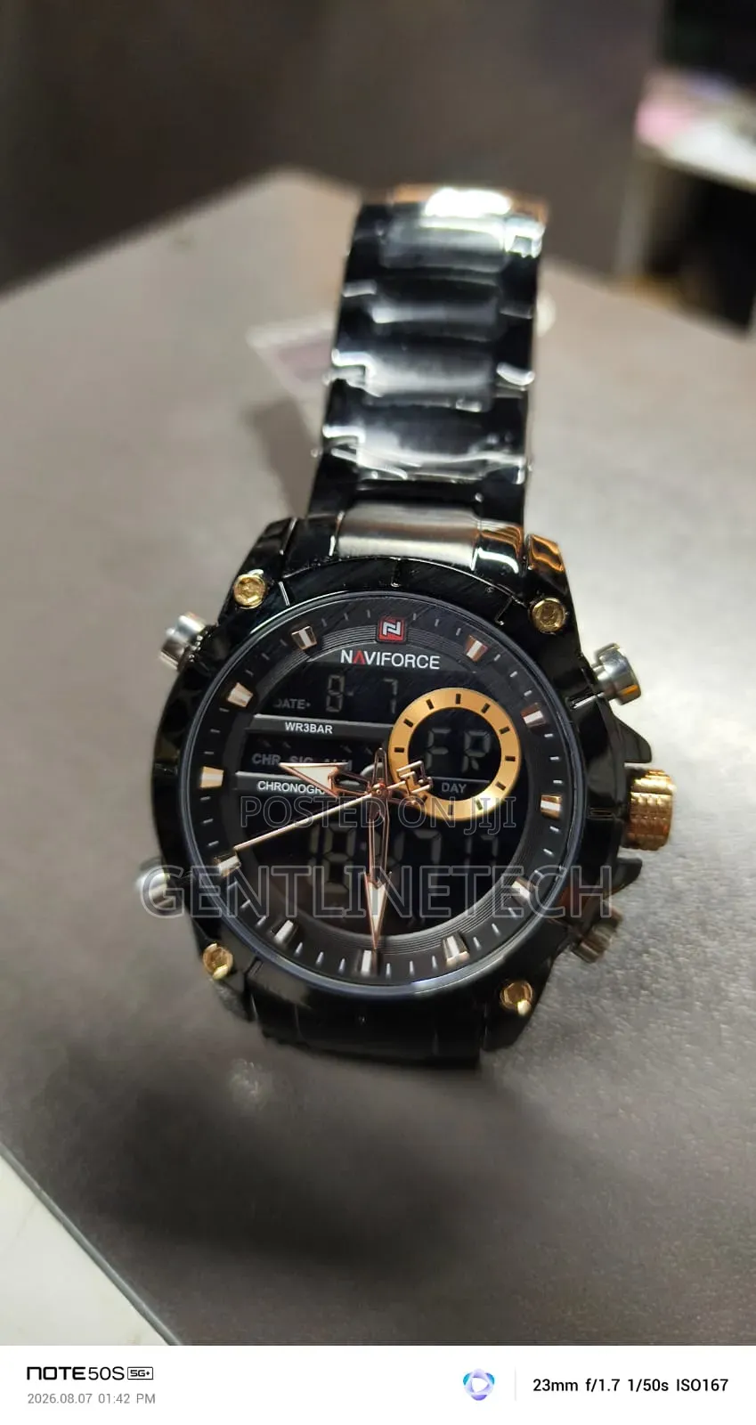Naviforce 9163 Black Men's Watch