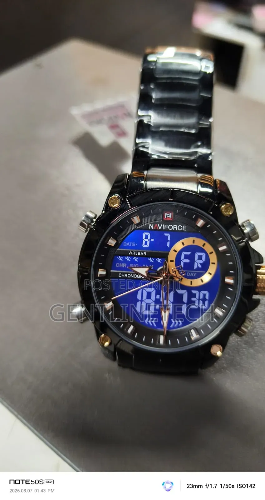 Naviforce 9163 Black Fashion Men's Watch