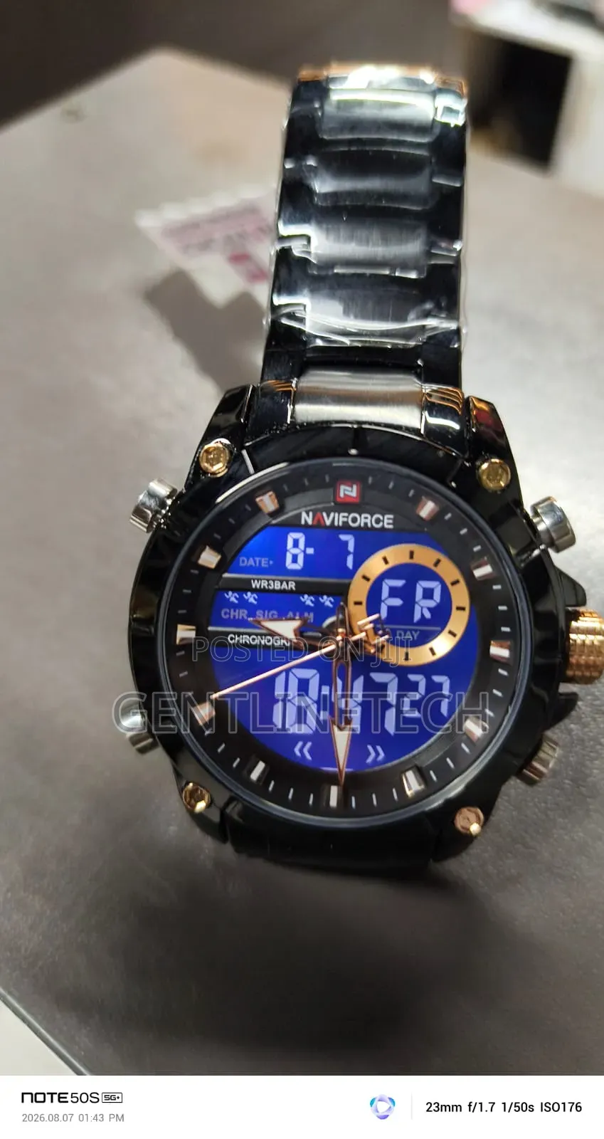 Naviforce 9163 Black Fashion Men's Watch