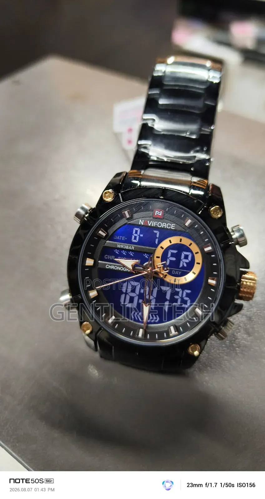 Naviforce 9163 Classic Black Men's Watch