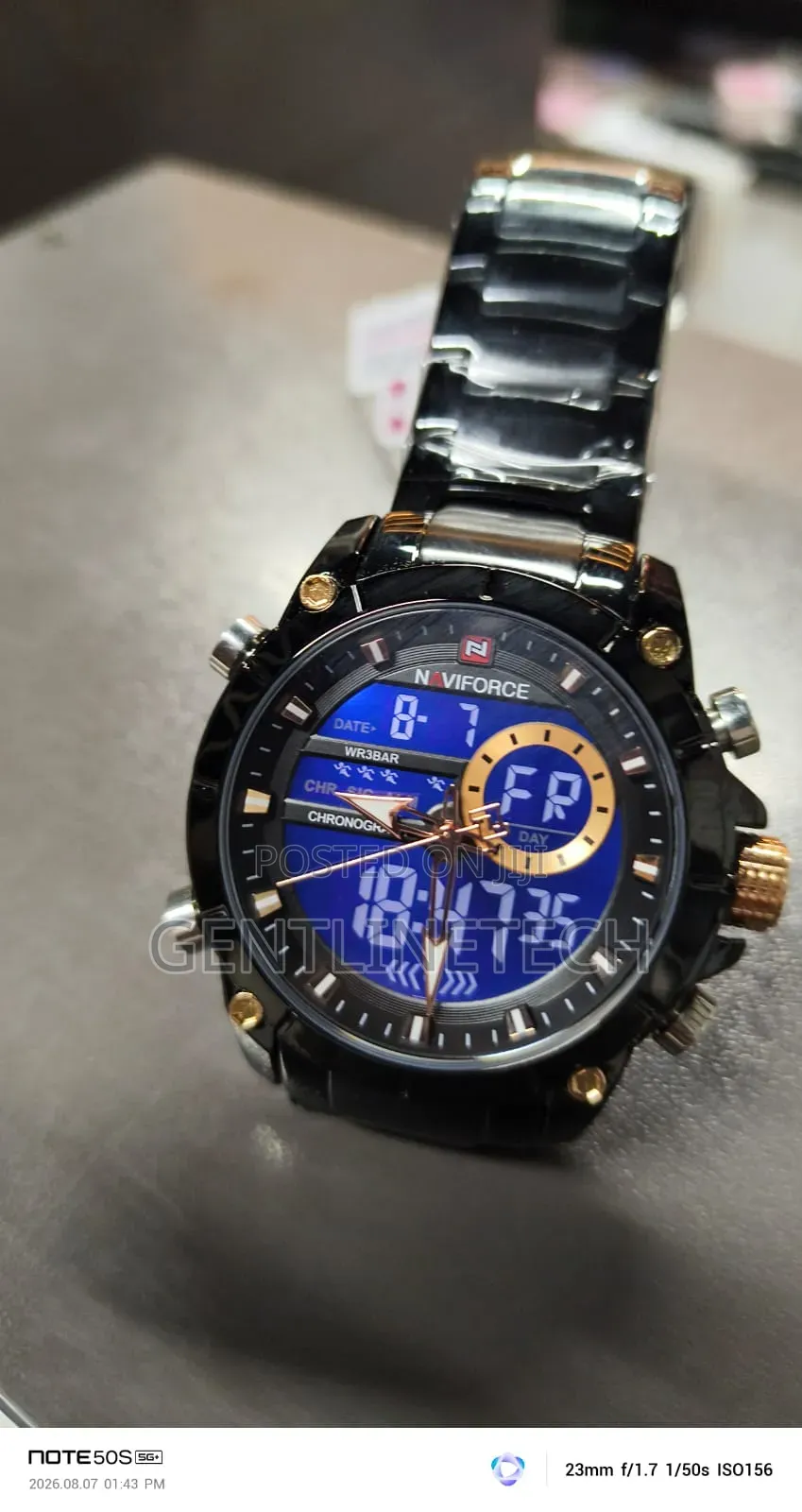 Naviforce 9163 Classic Black Men's Watch