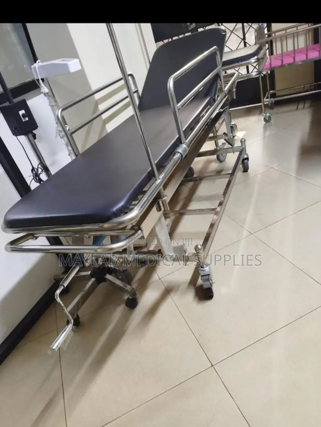 Patient Stretcher Trolley – Adjustable Hydraulic Emergency Stretcher