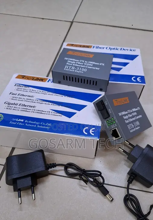 Netlink HTB-3100 Fiber Media Converter Pair