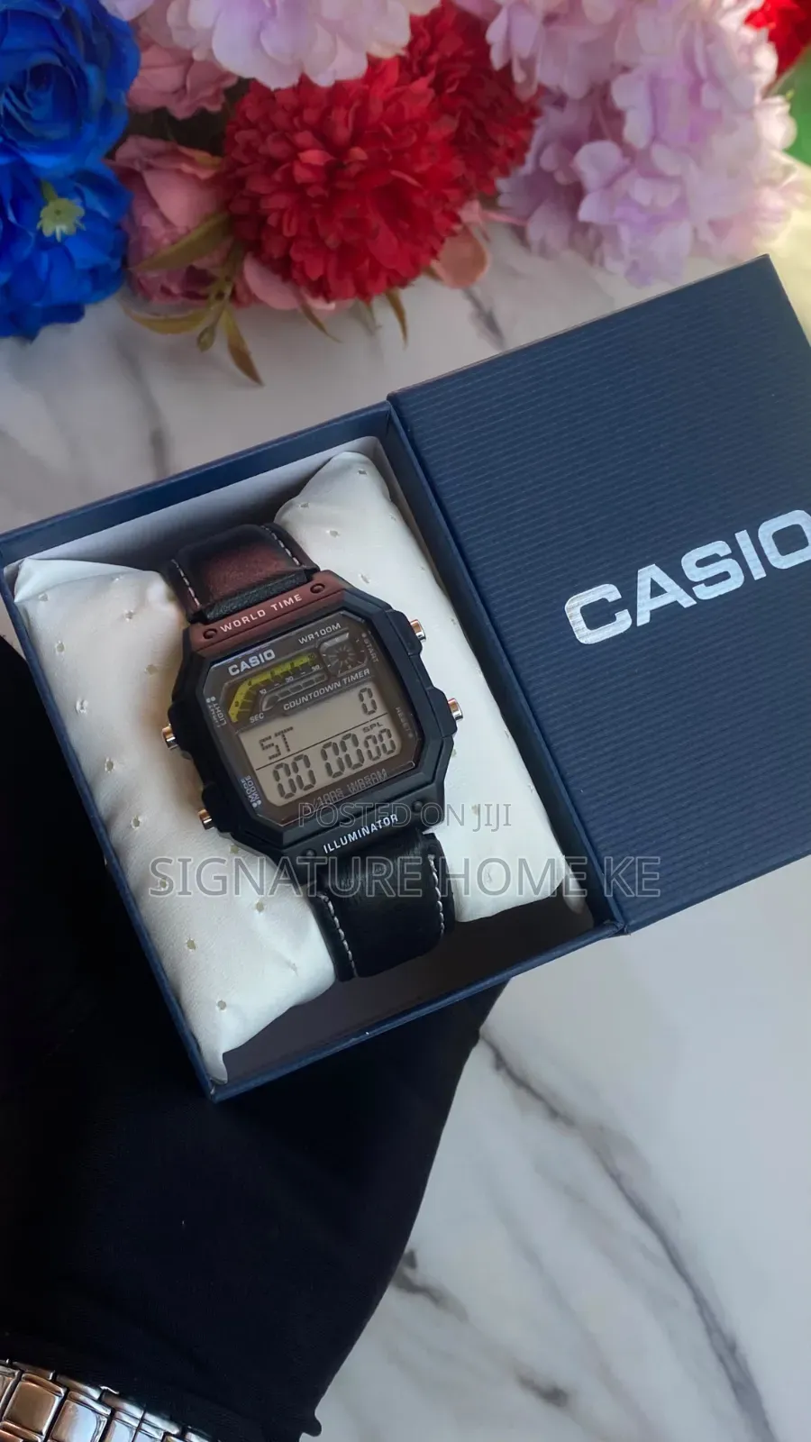 Leather CASIO WORLDTIME Watch