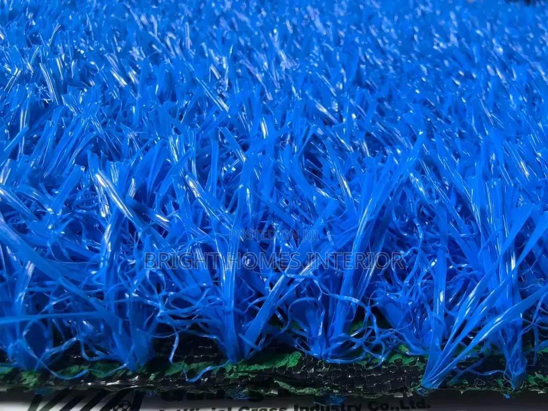 Blue Grass Carpet Available Best for Decorating Balcony
