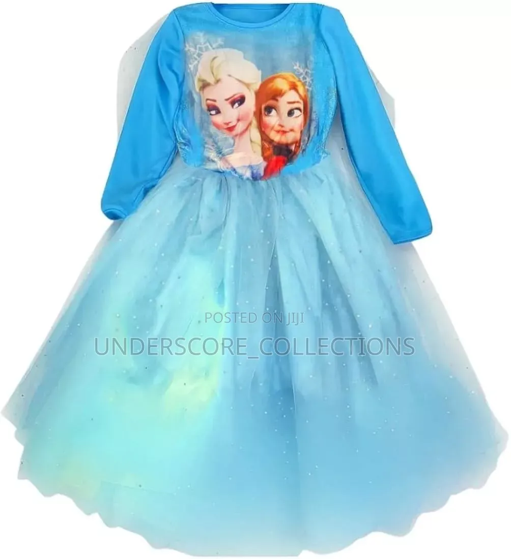 Disney Frozen-Themed Blue Princess Dress