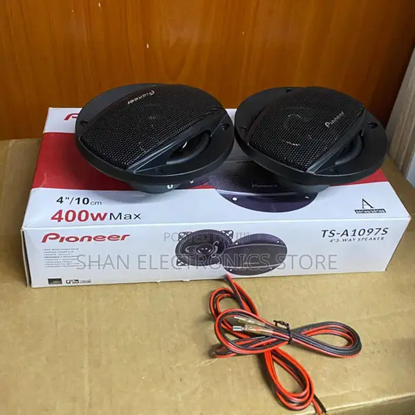4" Inch 400 Watts 3-Way Coaxial TS-A1097S Car Speakers.