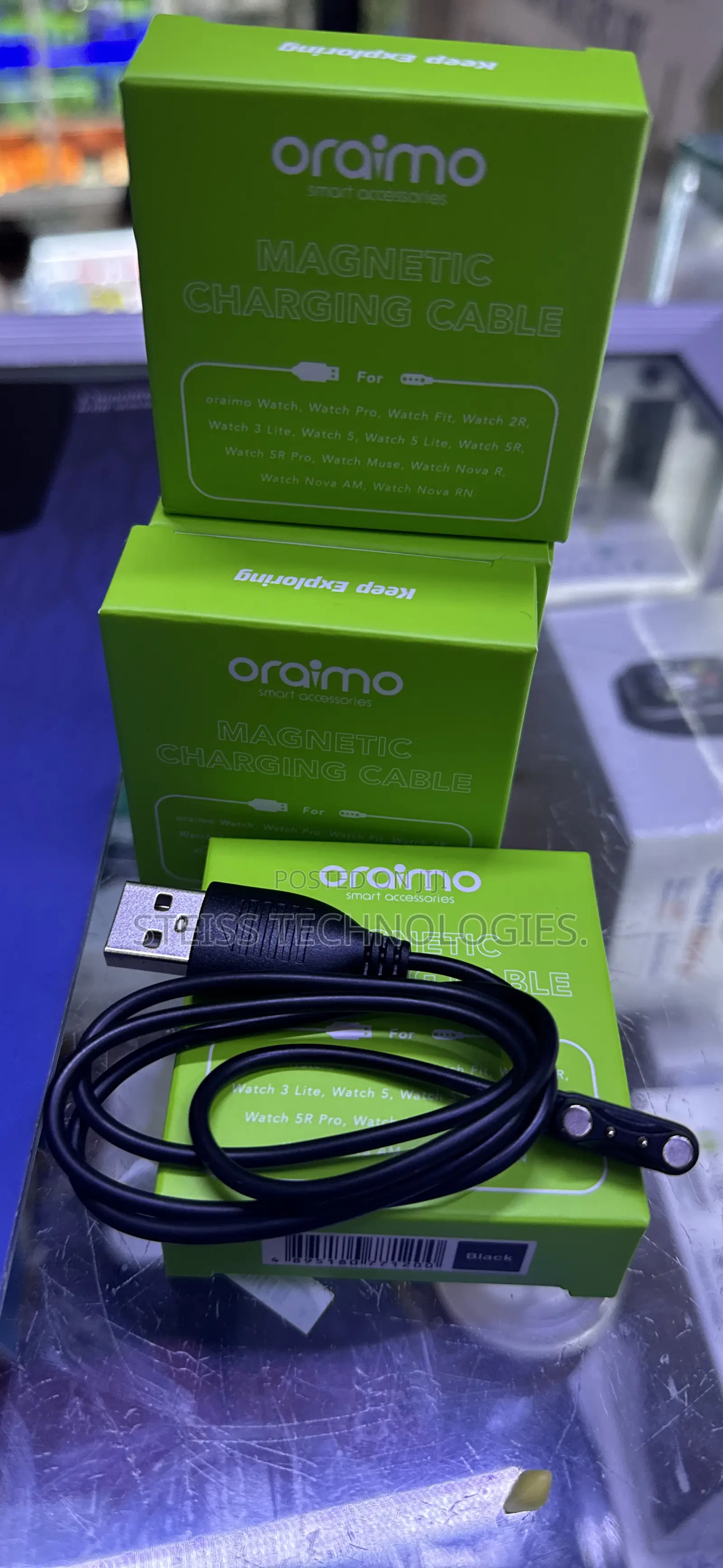 Oraimo Smartwatch Charger 2pin