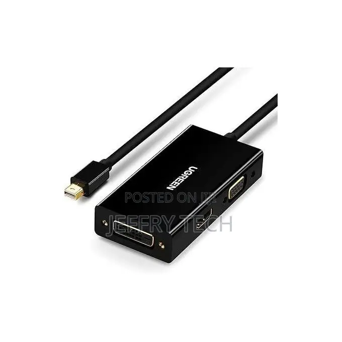 Ugreen MD114 Mini DisplayPort to HDMI / DVI / VGA 3-in-1 Adapter –
