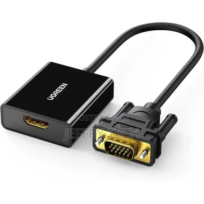 Ugreen -CM513 HDMI to VGA, HDMI to VGA Adapter Connector(Female to Mal