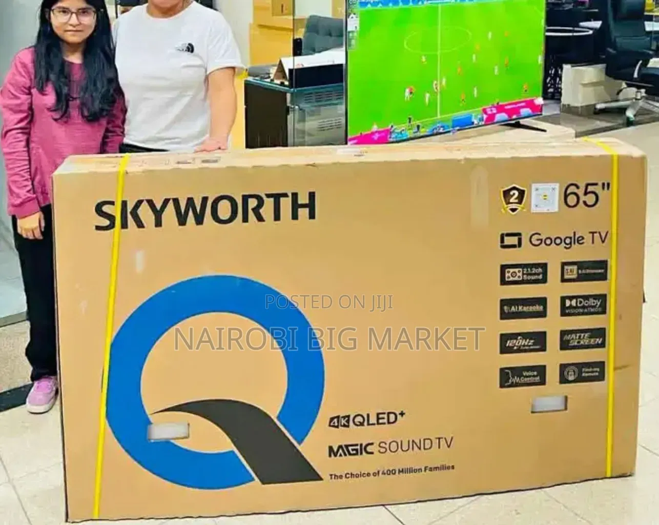 2years Warranty Qled Skyworth 65 Inch Television