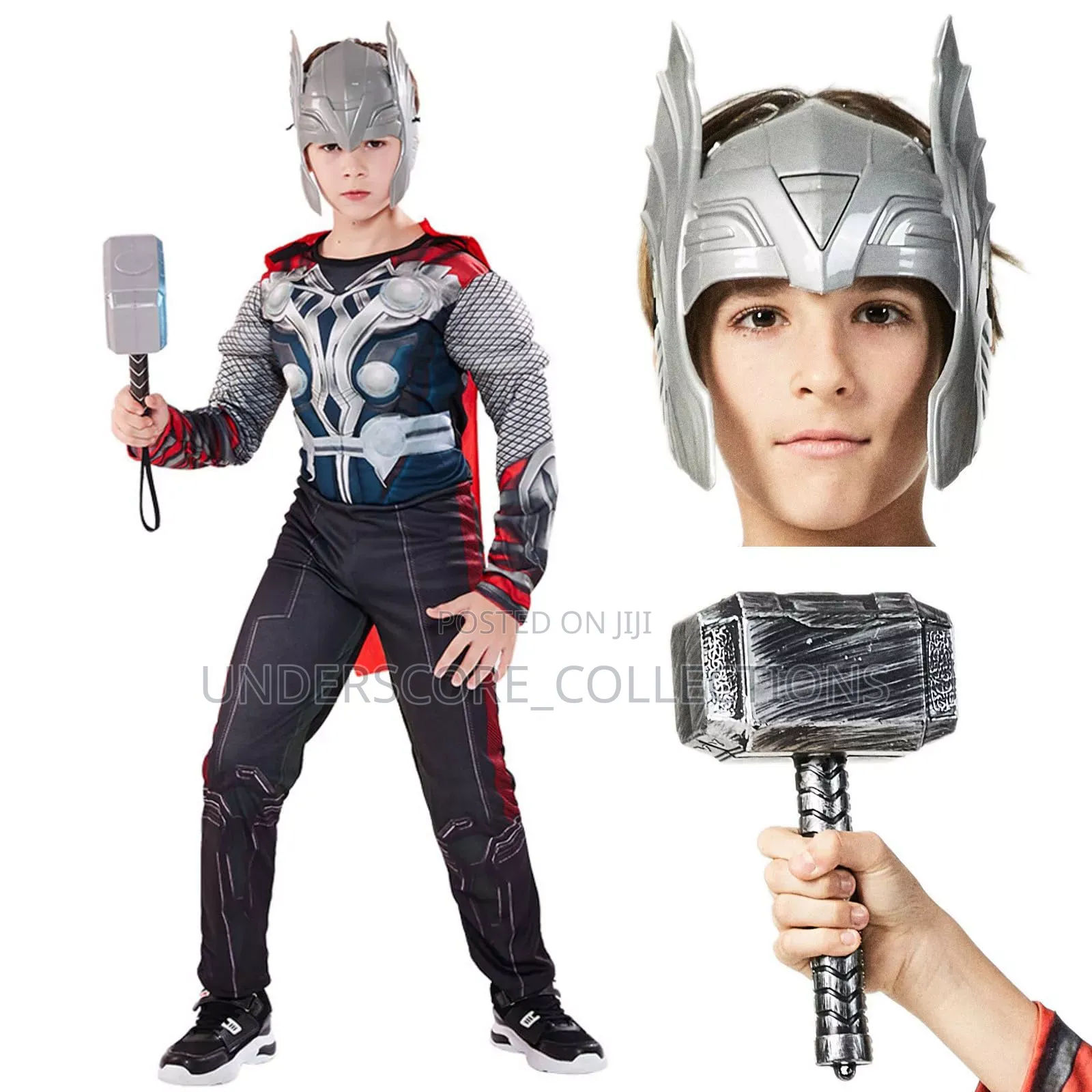Muscle Thor Superhero Boys Costume