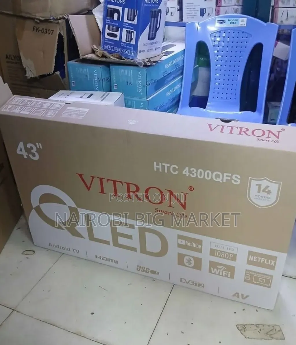Qled 43 Inch Vitron With Multiple Hdmi and USB