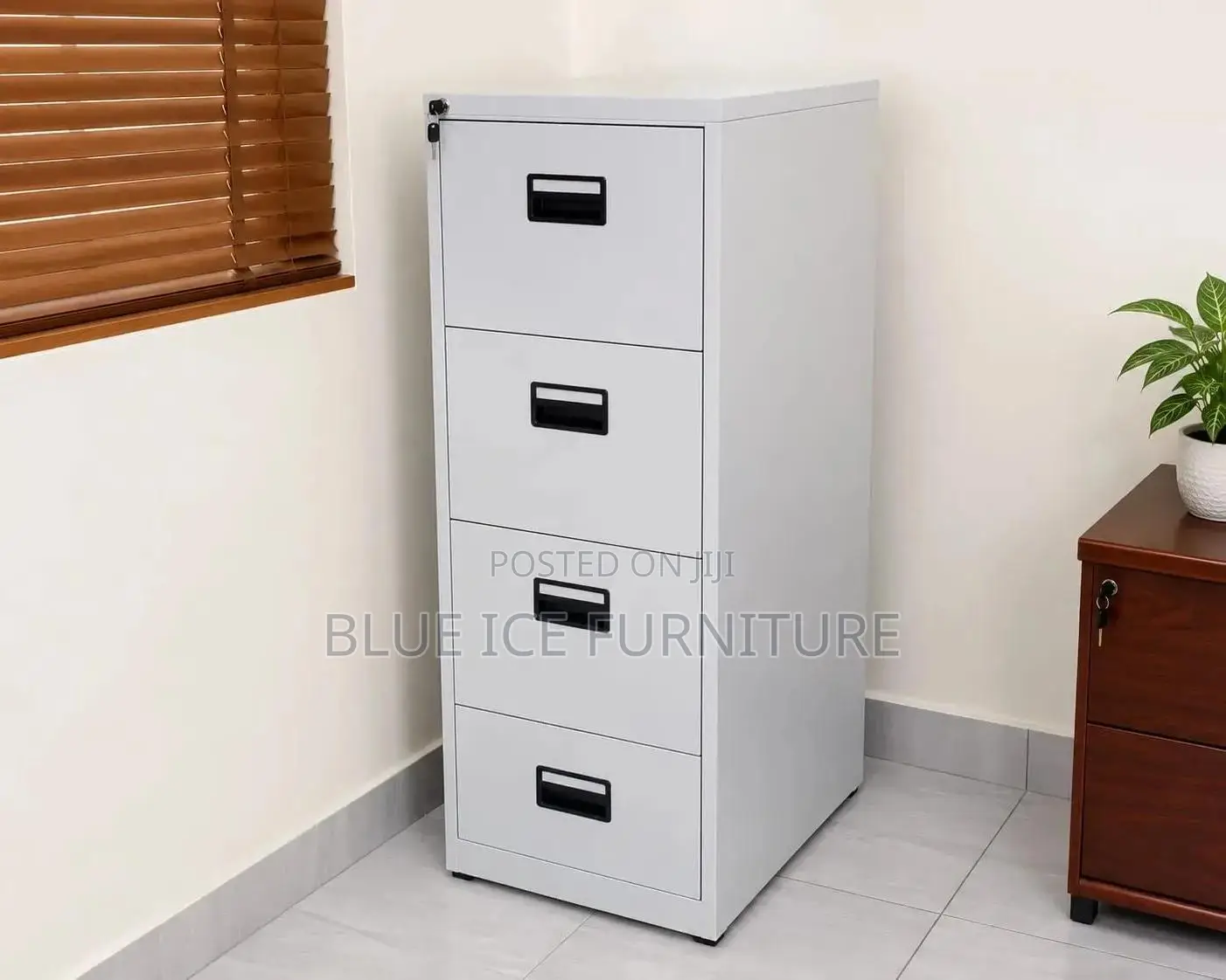 4-Drawer Steel Filling Cabinet -Lockable, Strong and Durable