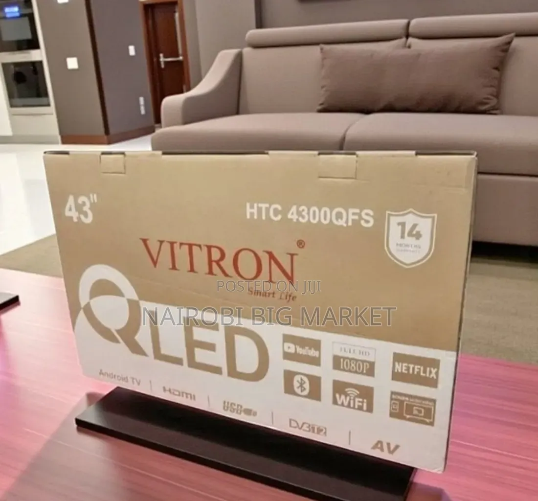 Clear FHD Vitron 43 Inch Qled TV