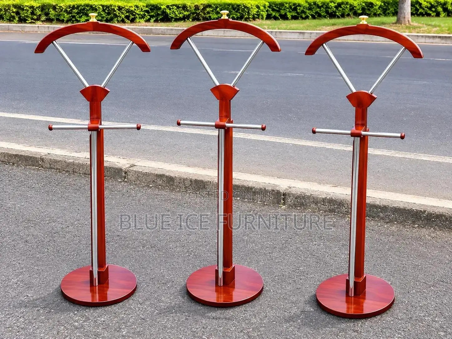 Wooden Coat Hanger Stand -Brown
