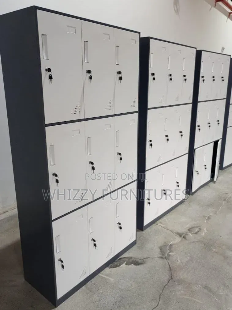 Cabinet; School Gym Locker Cabinet (9-Door)