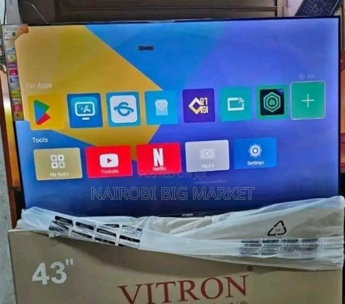 Vitron Qled 43 Inch With DVB T2 Digital Broadcast Decorder