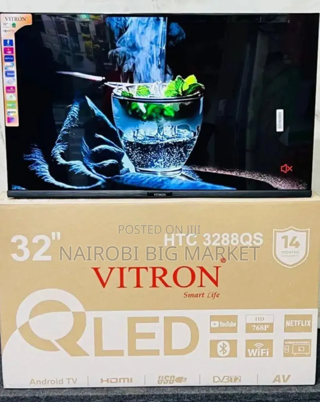 14 Months Warranty Vitron 43 Inch HGV HTC V32