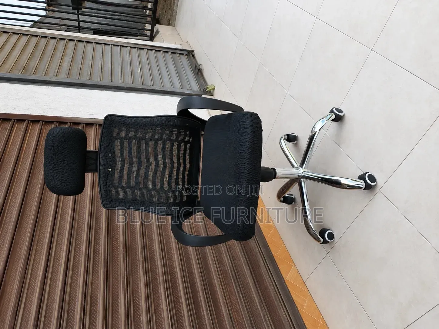 Office Chair;Ergonomic Mesh Office Chair With Headrest Chrome Base