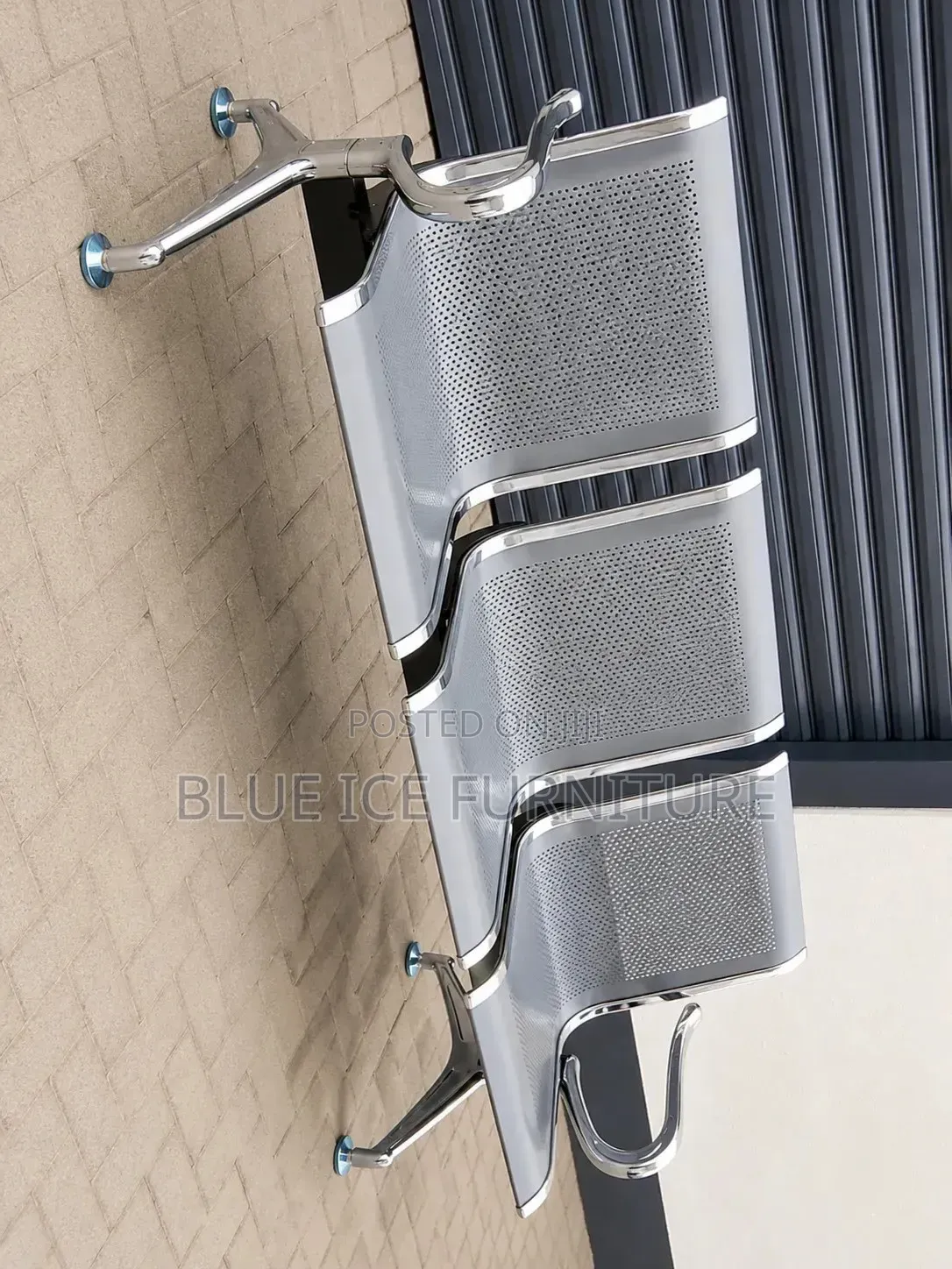 Waiting Chair;3 Seater Metallic Waiting Chair