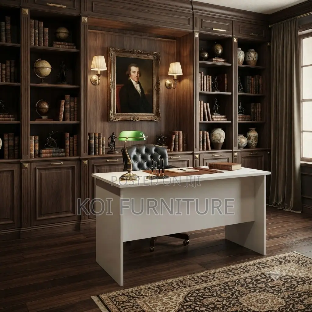 Office Desk; 120cm Clerical Drawer Home Lockable Table