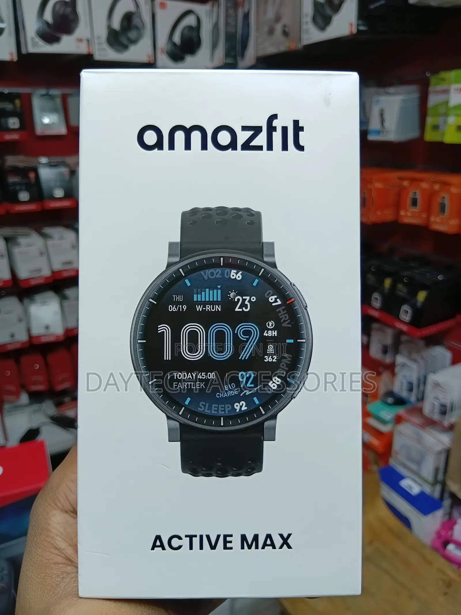 This Is a Amazfit Active Max Smartwatch Large 1.5" AMOLED Display.