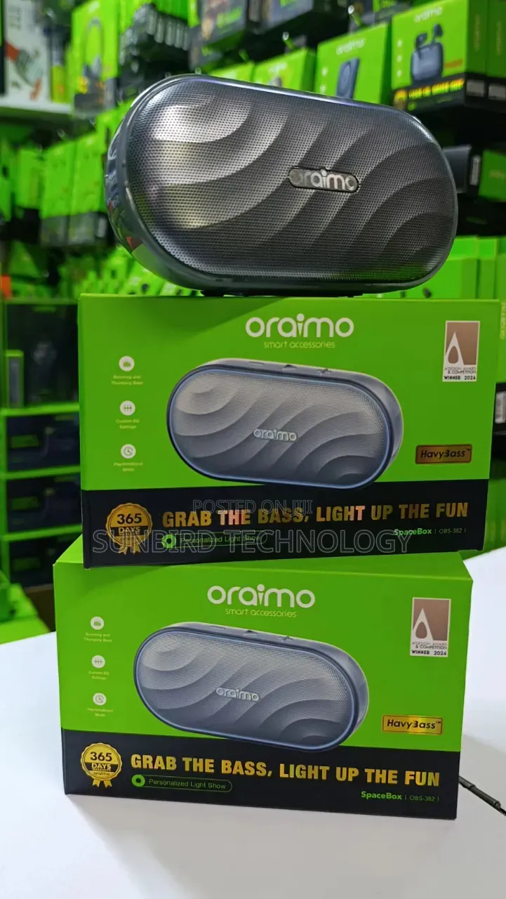 Oraimo Spacebox Havy Bass 8w Obs-382 Bluetooth Speaker