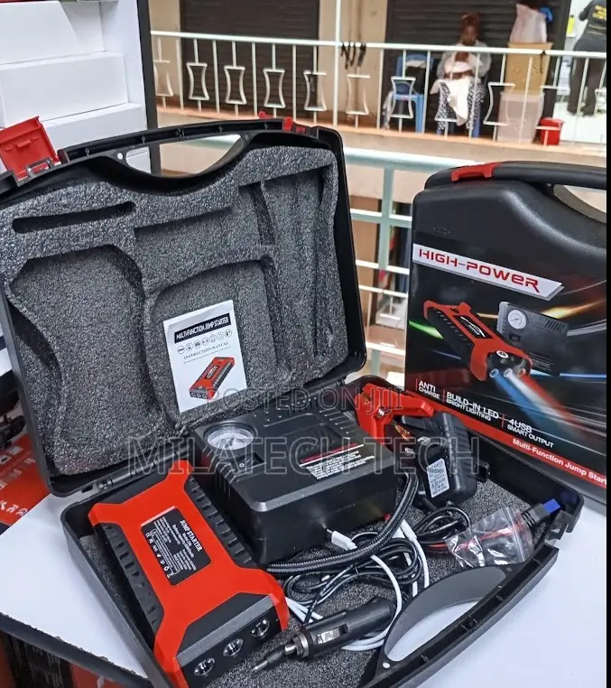 Smart Car Jump Starter With Air Compressor