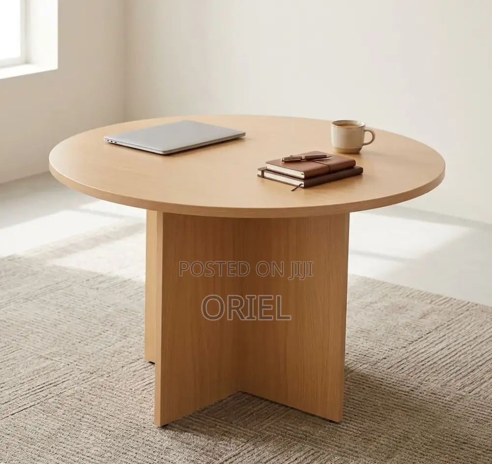 Office Boardroom Table : 1200MM Round Meeting Table