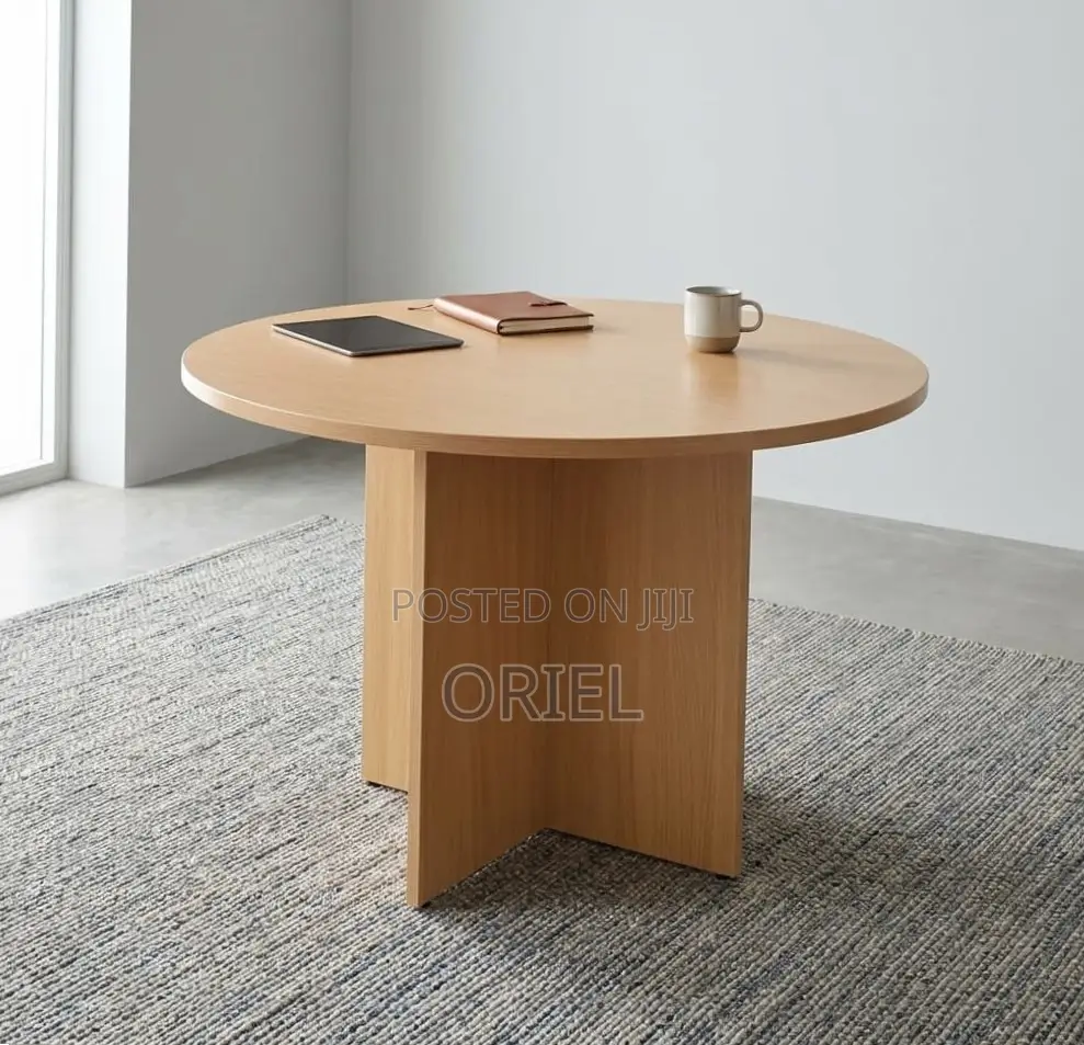 Office Boardroom Table : 1200MM Round Meeting Table