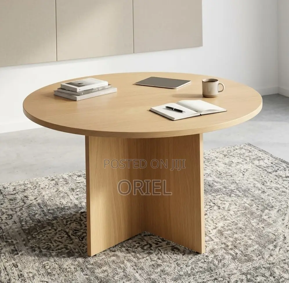 Office Boardroom Table : 1200MM Round Meeting Table