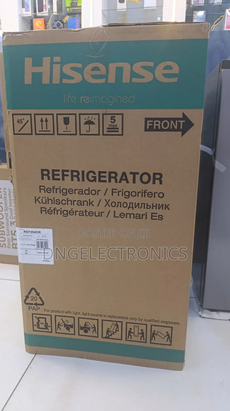 Hisense 94L Single Door Fridge REF094DR