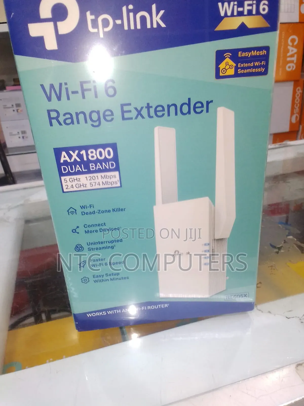 TP-Link Re605X AX1800 Dualband Mesh Wifi 6 Range Extender