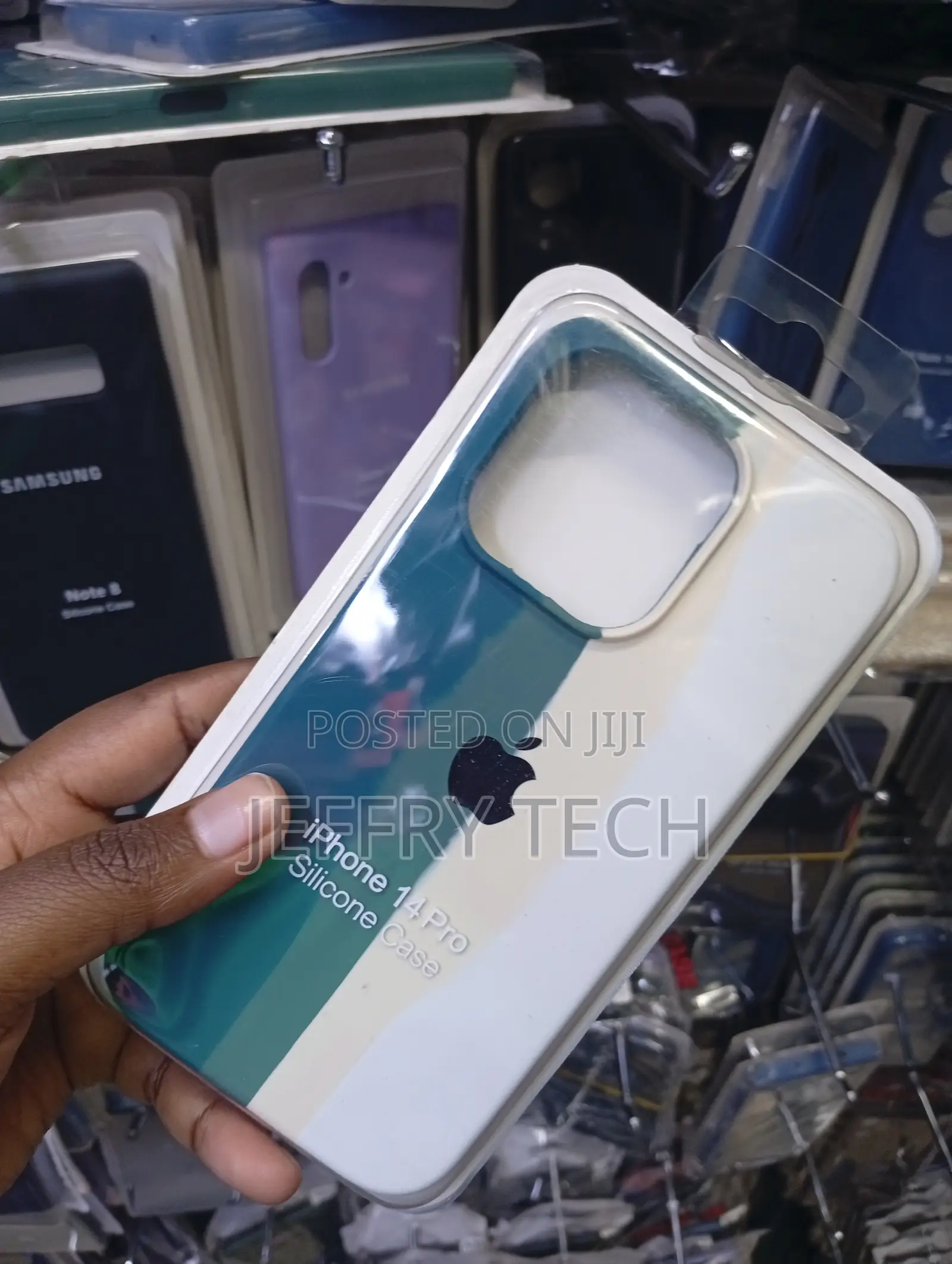 -Blocked Silicone Phone Case Designed for the Apple iPhone 14 Pro
